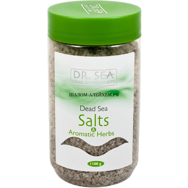 Соль Мертвого моря с ароматическими травами "DR. SEA", 1100г