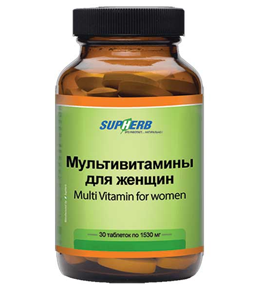 Мультивитамины для женщин "SUPHERB", 30 таблеток