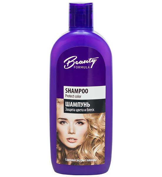 Шампунь "Защита цвета и блеск" для окрашенных и поврежденных волос, Beauty Formula Mon Platin, 250мл