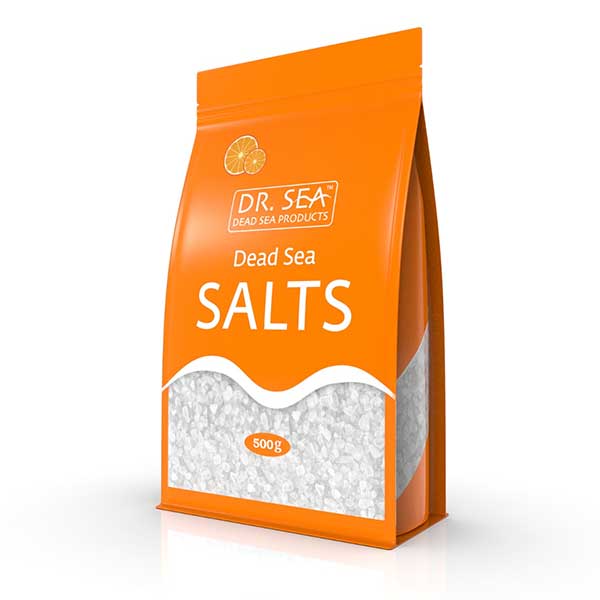 Соль Мертвого моря с экстрактом Апельсина 500г,  "DR. SEA"