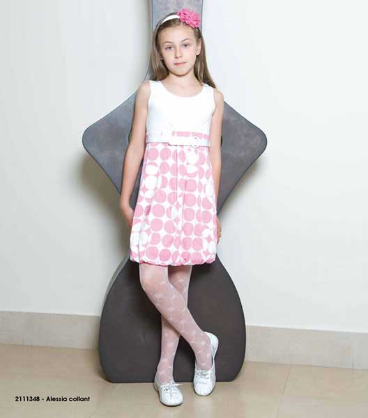Колготки детские Alessia, SARAH BORGHI, арт.2111348 (размер/возраст - 7/8, цвет - pink/розовый)